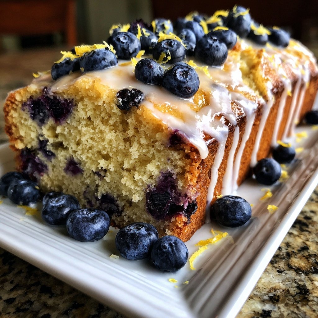 Baking & Desserts Lemon Blueberry Loaf Cake