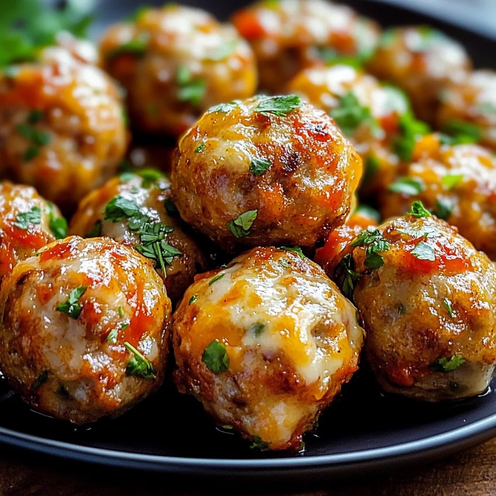 Spicy Rotel Cream Cheese Sausage Balls