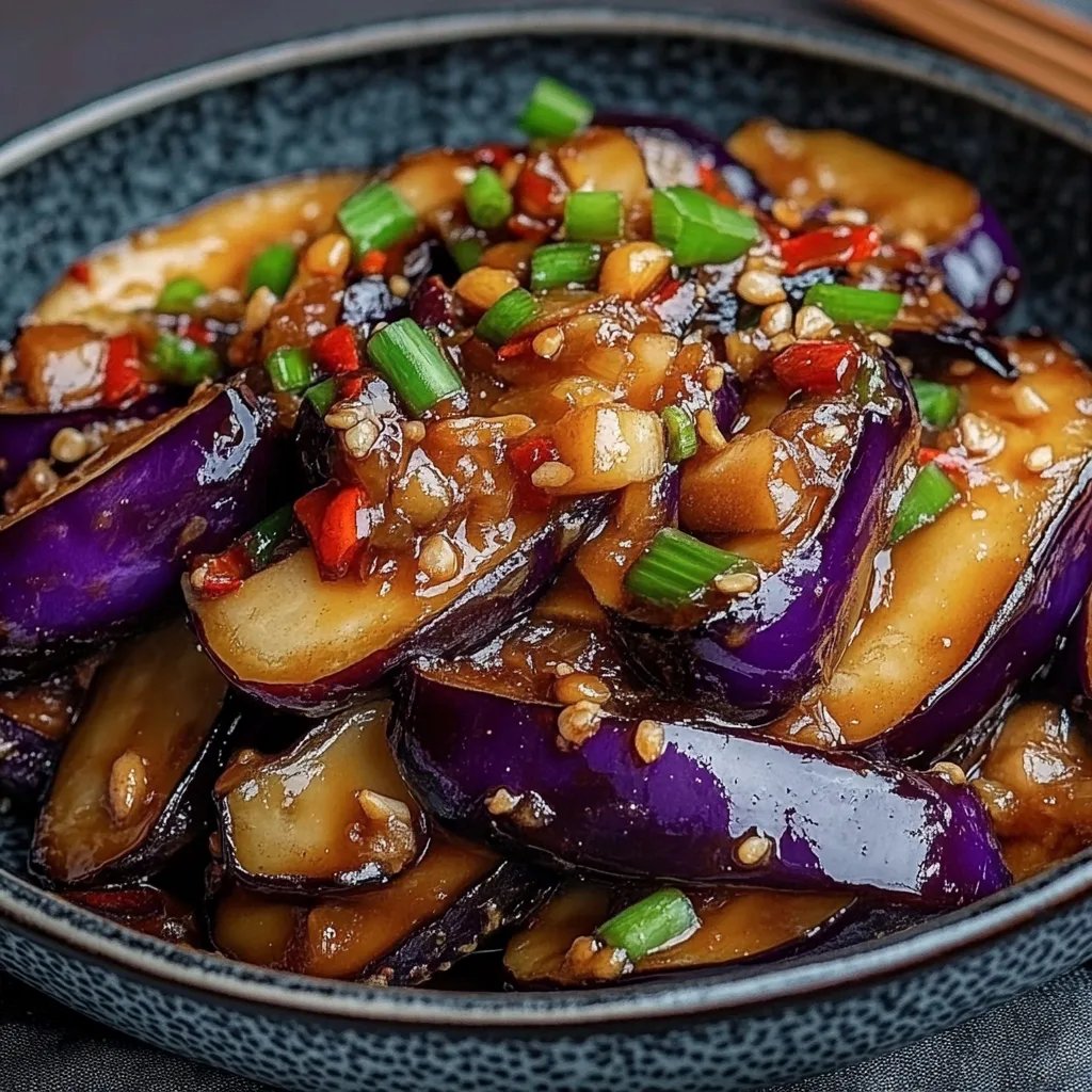 Chinese Eggplant with Garlic Sauce