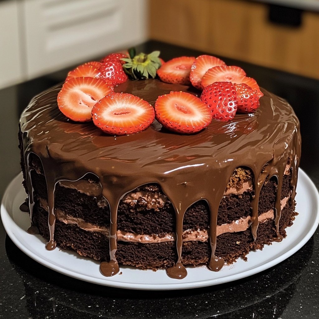 Strawberry Chocolate Cake
