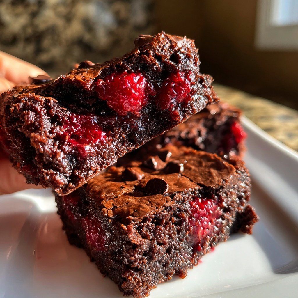Chocolate Raspberry Brownies