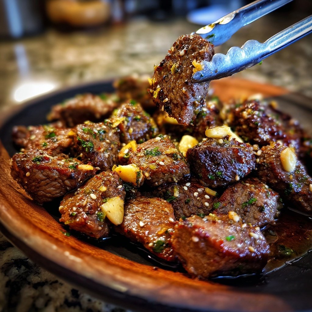 High Protein Lemon Garlic Beef