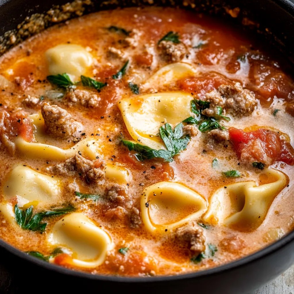 Italian Sausage Tortellini Soup