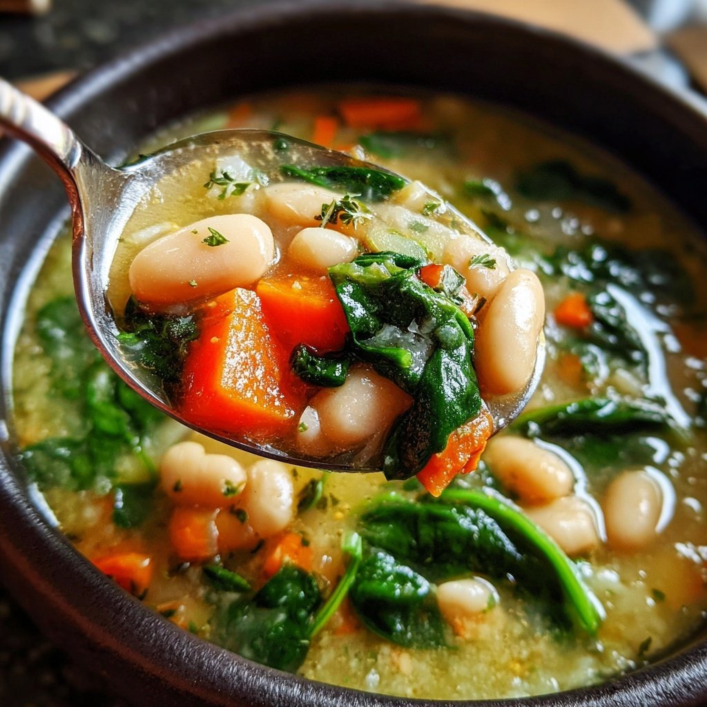 Healthy Crockpot White Bean Soup