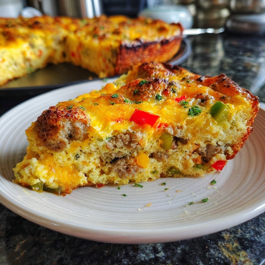 Keto Breakfast Sausage Egg Bake