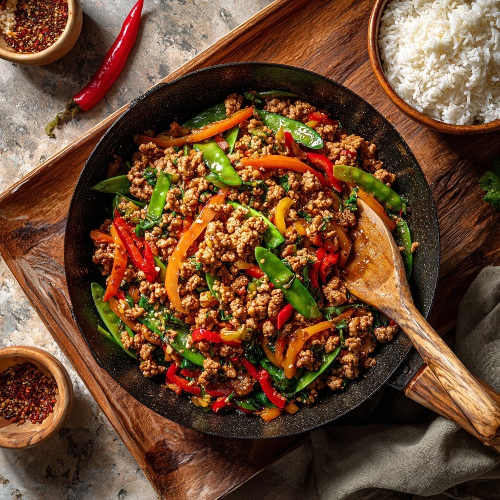 Ground Turkey And Vegetable Stir Fry