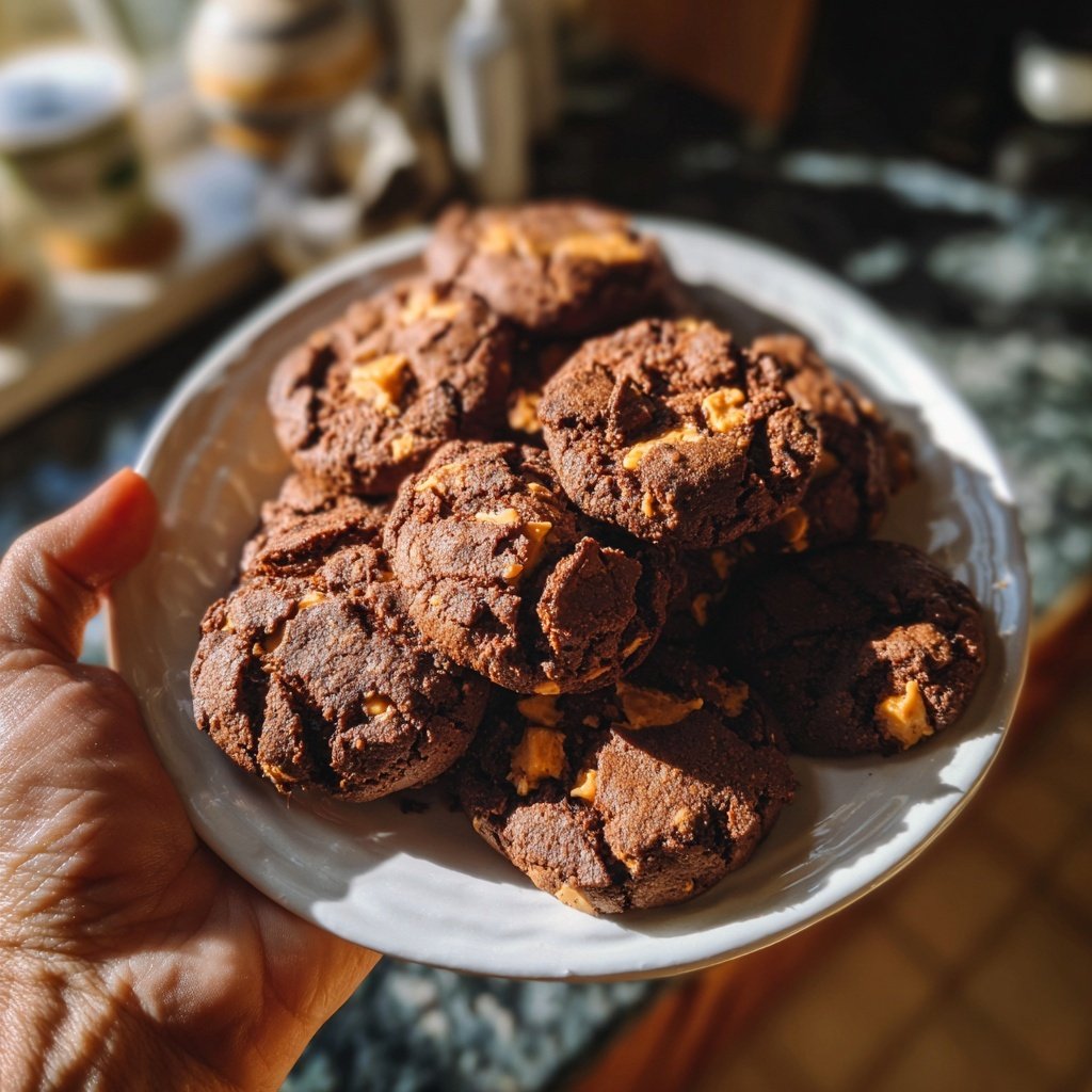 Brownie Mix Peanut Butter Cookies