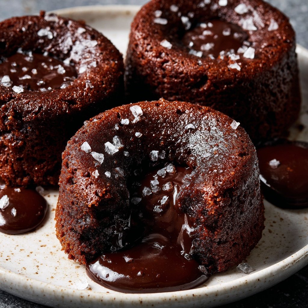 Dark Chocolate Lava Cakes