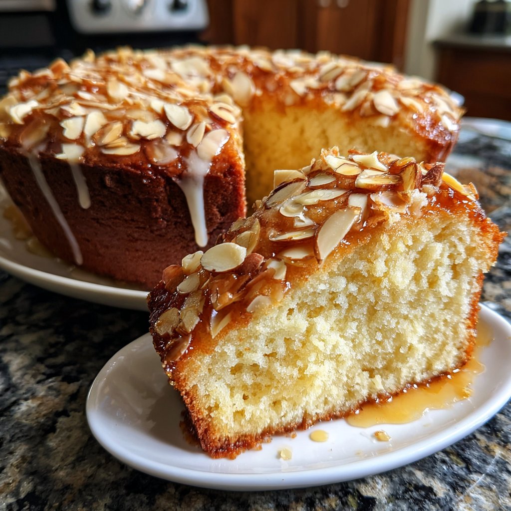 Vanilla Almond Yogurt Cake