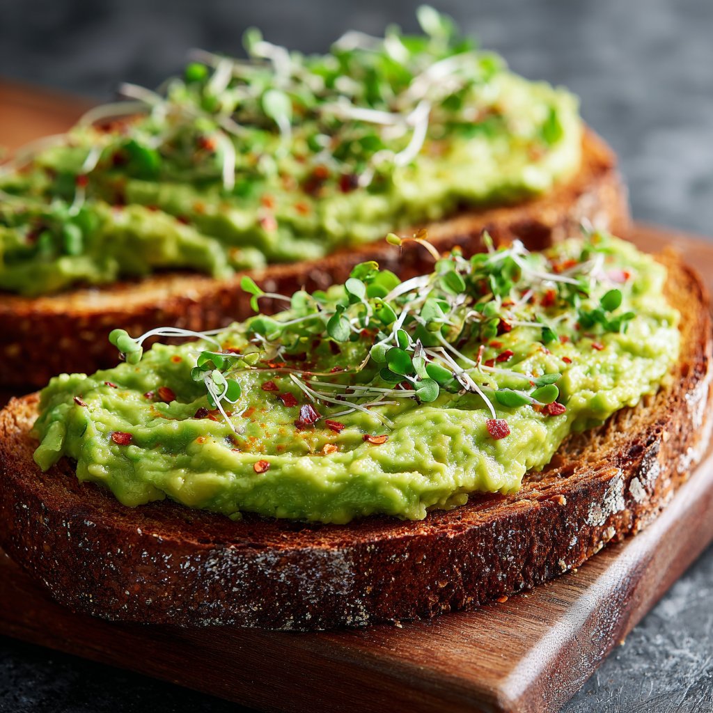 Healthy Lunch Avocado Lentil Toast