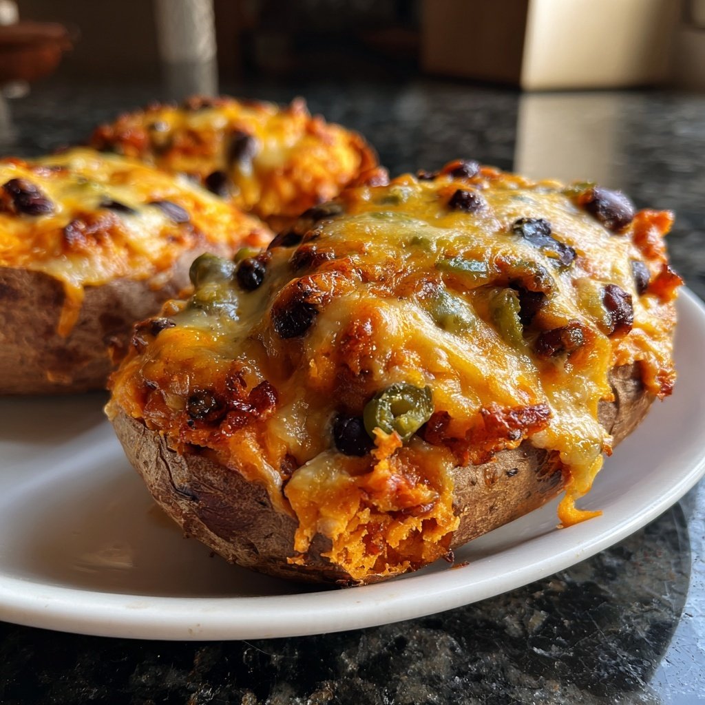 Valentine Dinner Stuffed Sweet Potatoes
