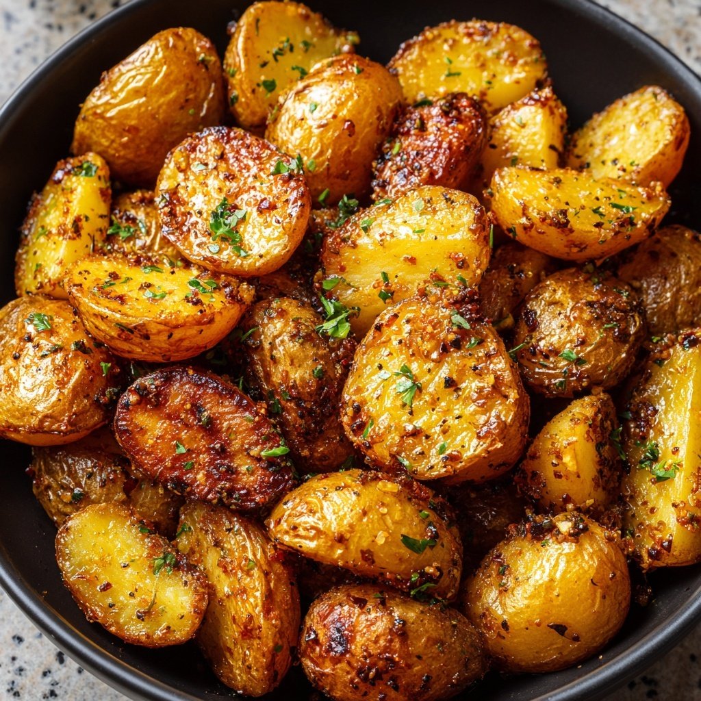 Roasted Baby Potatoes with Truffle Oil