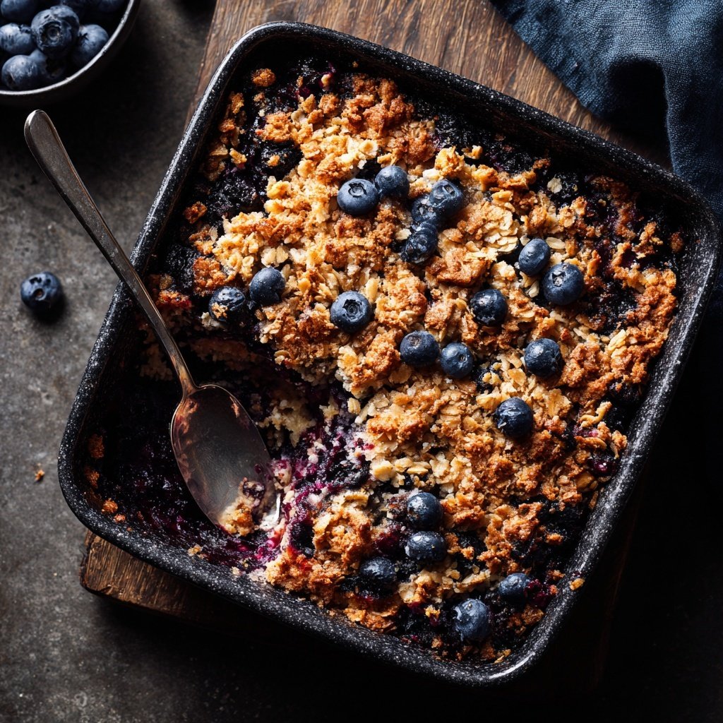 Blueberry Breakfast Oatmeal Bake