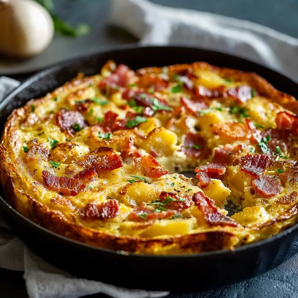 Beef Bacon Potato Frittata