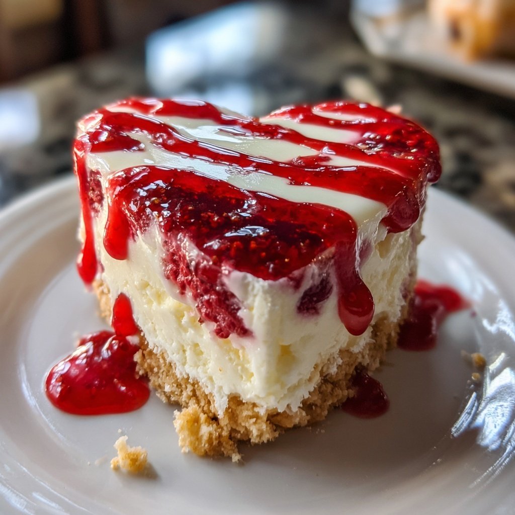 Mini Heart Cake with Raspberry Cream