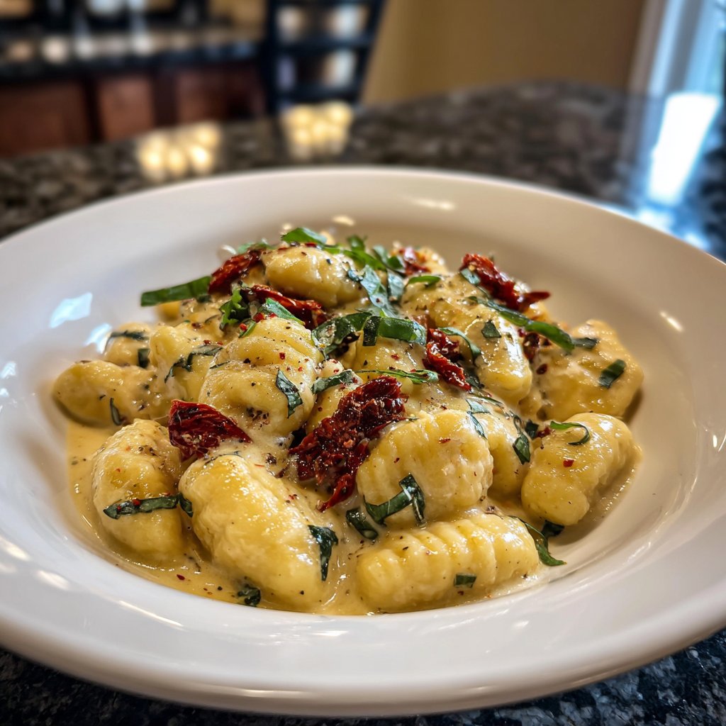 Romantic Creamy Tuscan Gnocchi
