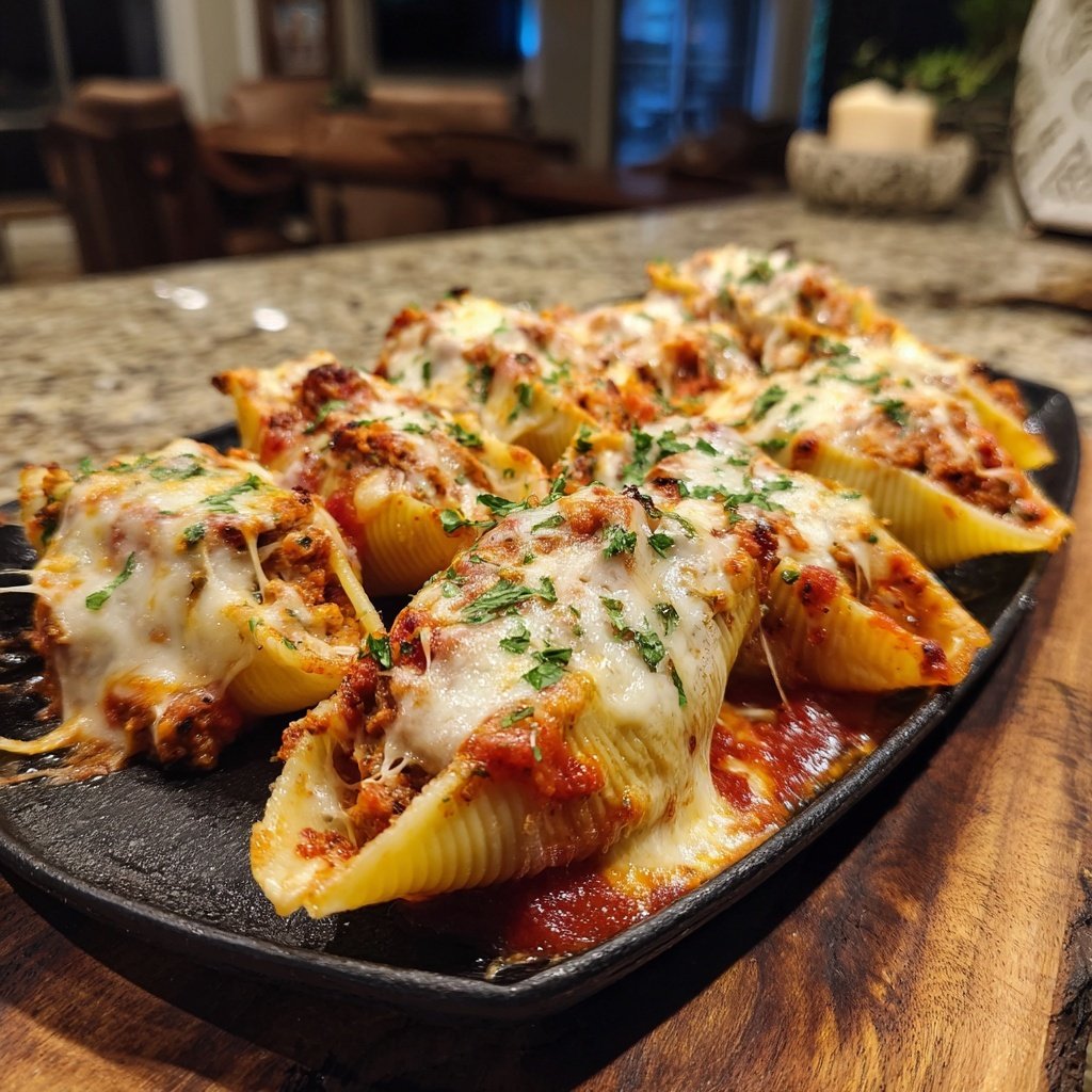 Ground Beef Stuffed Shells