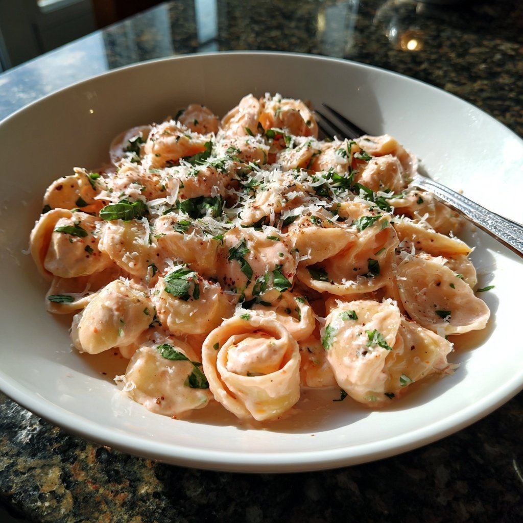 Rose Pasta with Creamy Pink Sauce